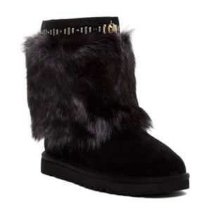 ugg booties with fur